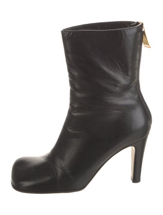 Bottega Veneta Intrecciato Weave Leather Rain Boots