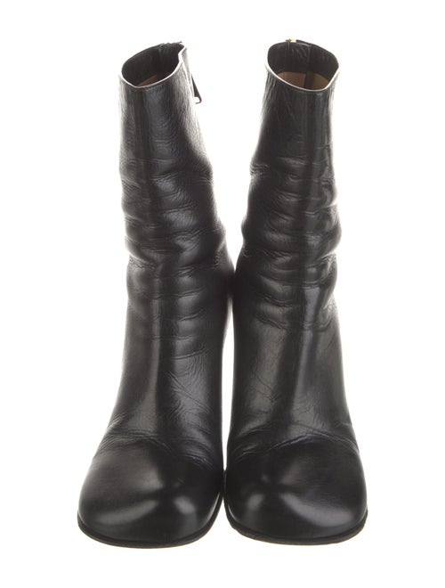 Bottega Veneta Intrecciato Weave Leather Rain Boots