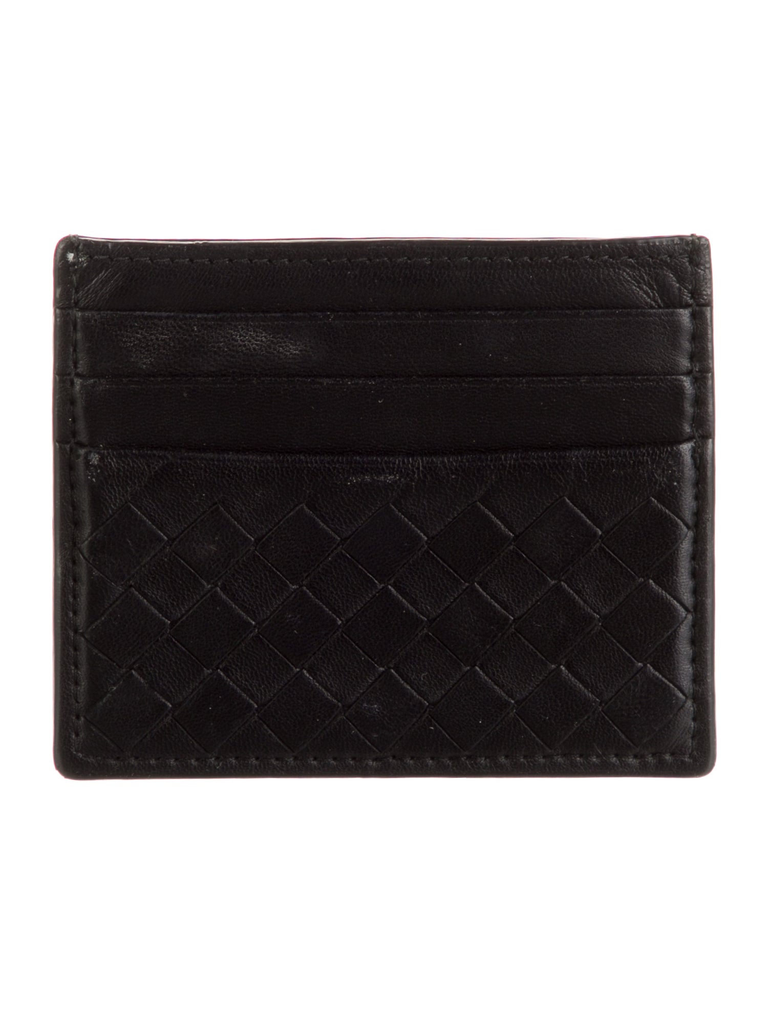 Bottega Veneta Intrecciato Weave Leather Card Holder