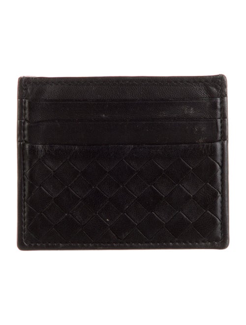 Bottega Veneta Intrecciato Weave Leather Card Holder