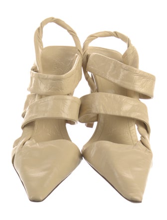 Bottega Veneta Leather Slingback Pumps