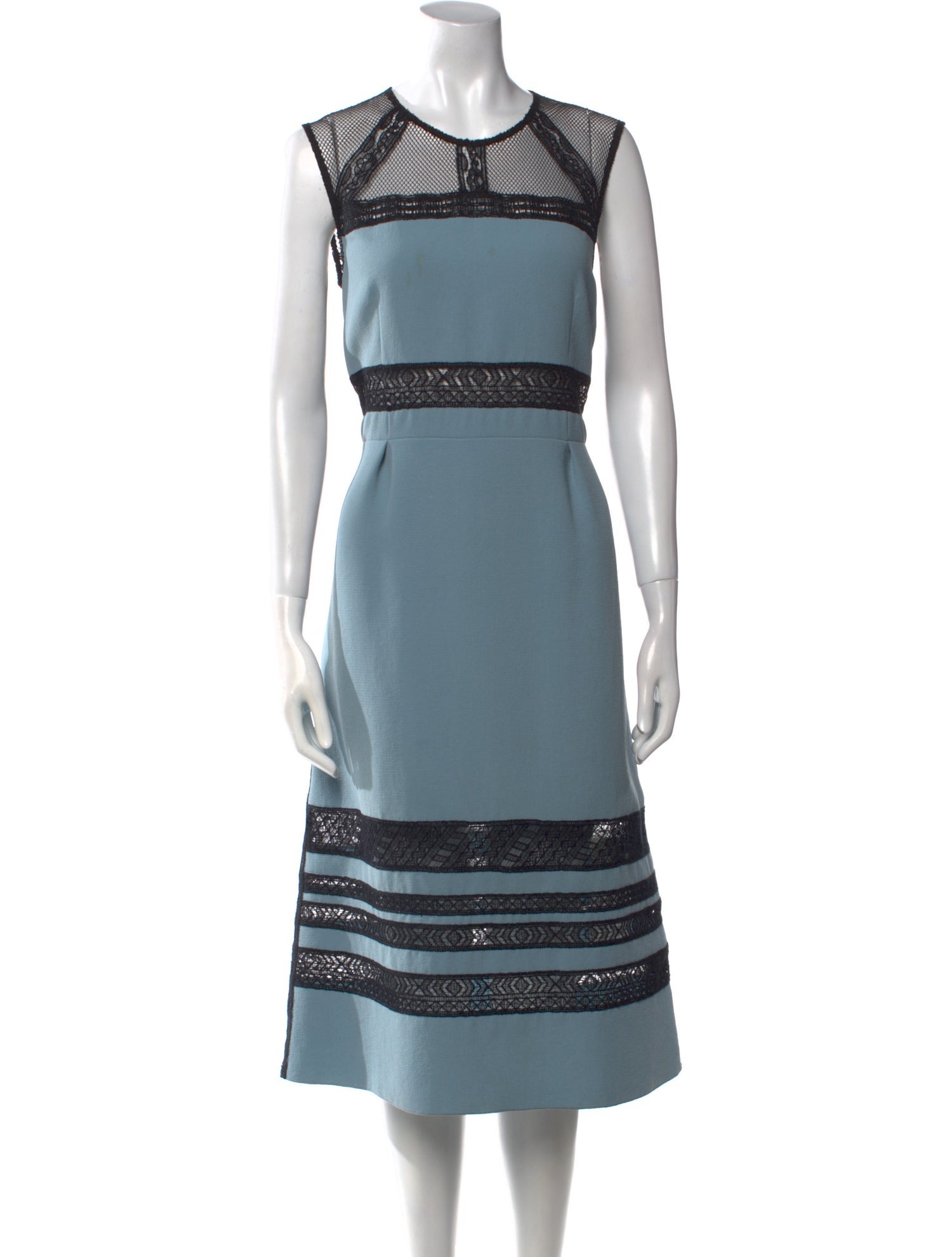 Bottega Veneta Striped Midi Length Dress