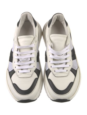 Bottega Veneta Leather Mesh Accents Sneakers