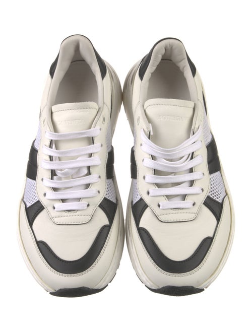 Bottega Veneta Leather Mesh Accents Sneakers