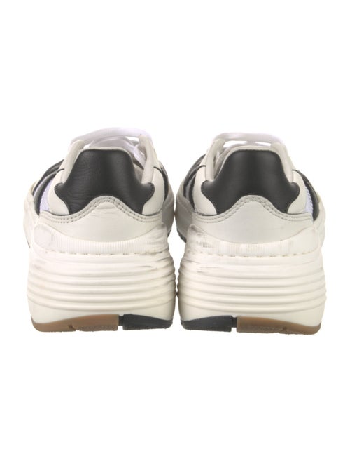 Bottega Veneta Leather Mesh Accents Sneakers