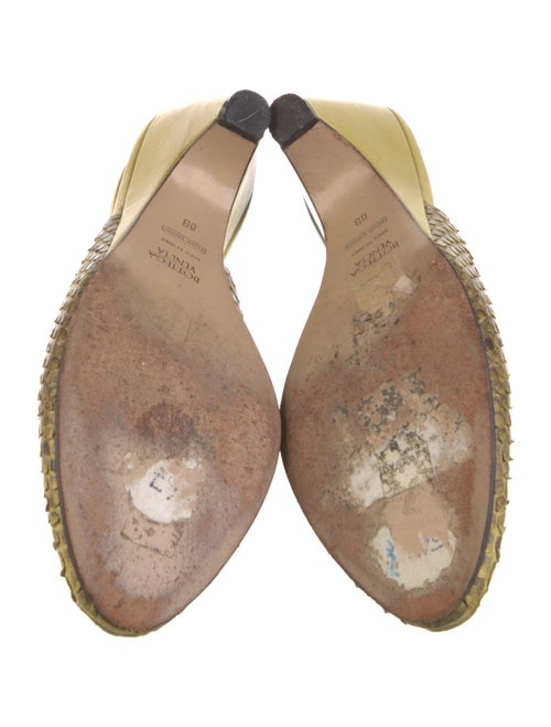 Bottega Veneta Late 1990's - Early 2000's Python Slingback Pumps