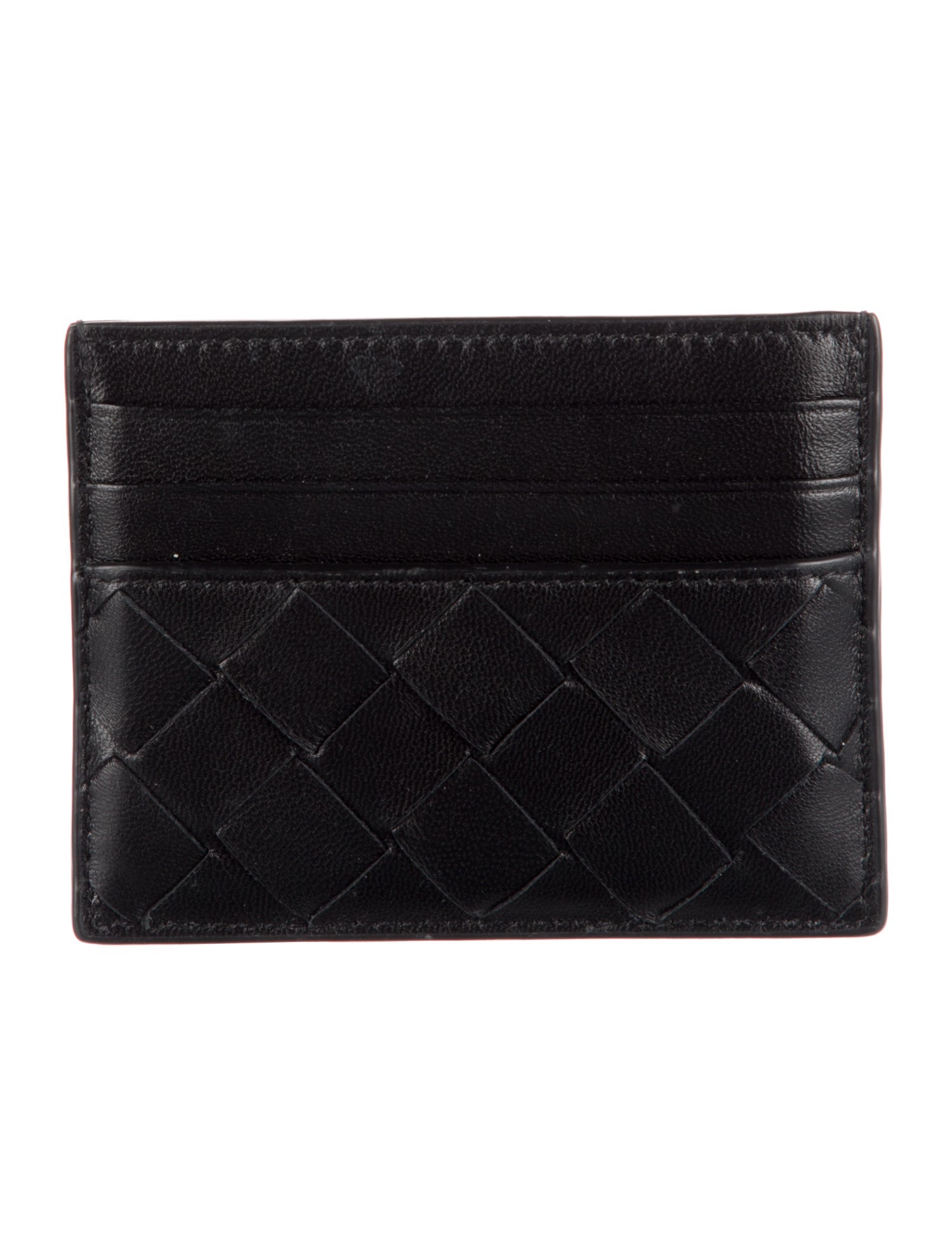 Bottega Veneta Intrecciato Weave Leather Card Holder