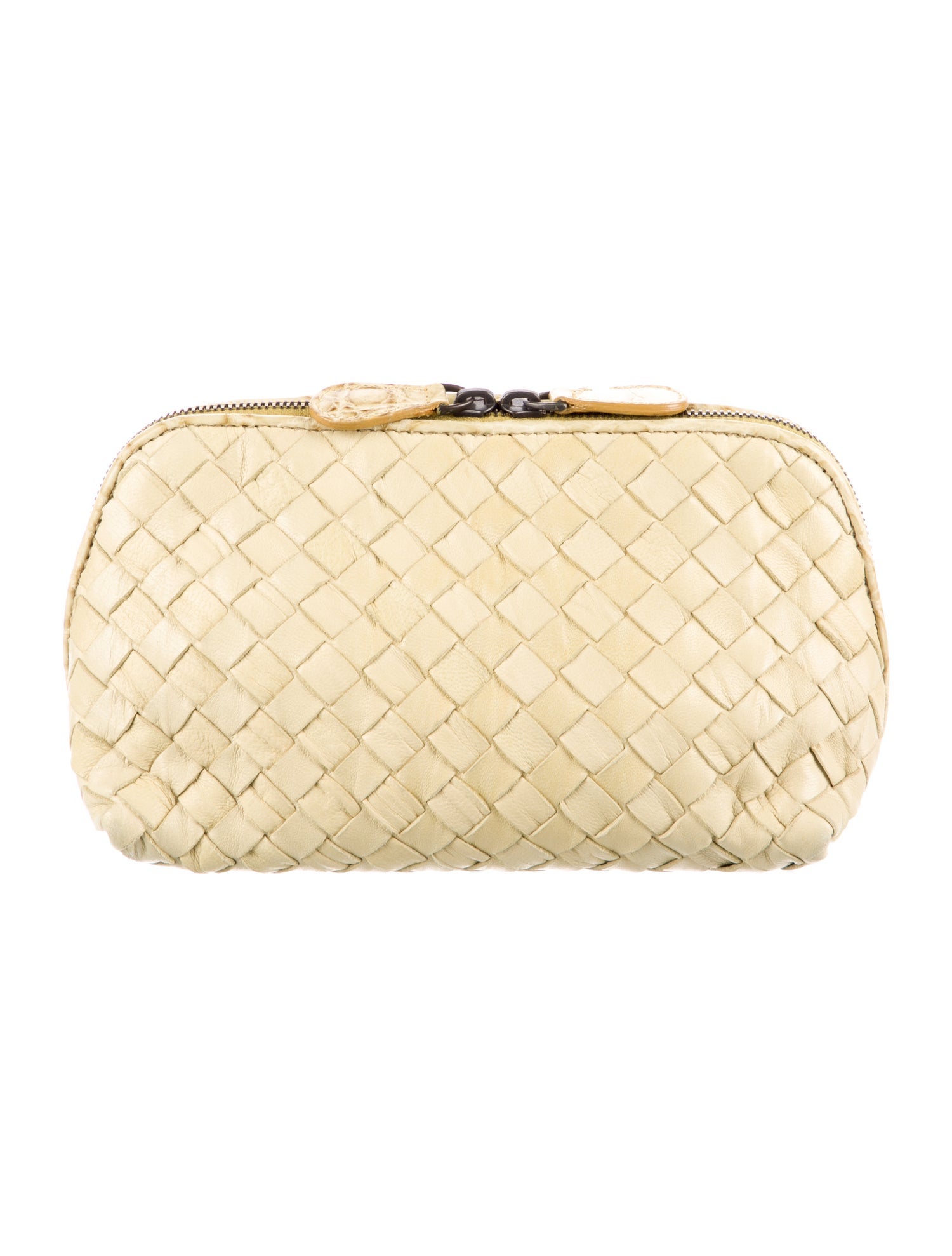 Bottega Veneta Leather Weaved Cosmetic Pouch