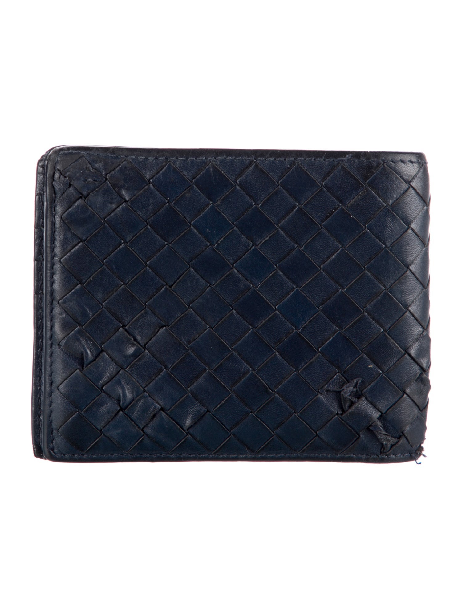 Bottega Veneta Intrecciato Weave Leather Wallet