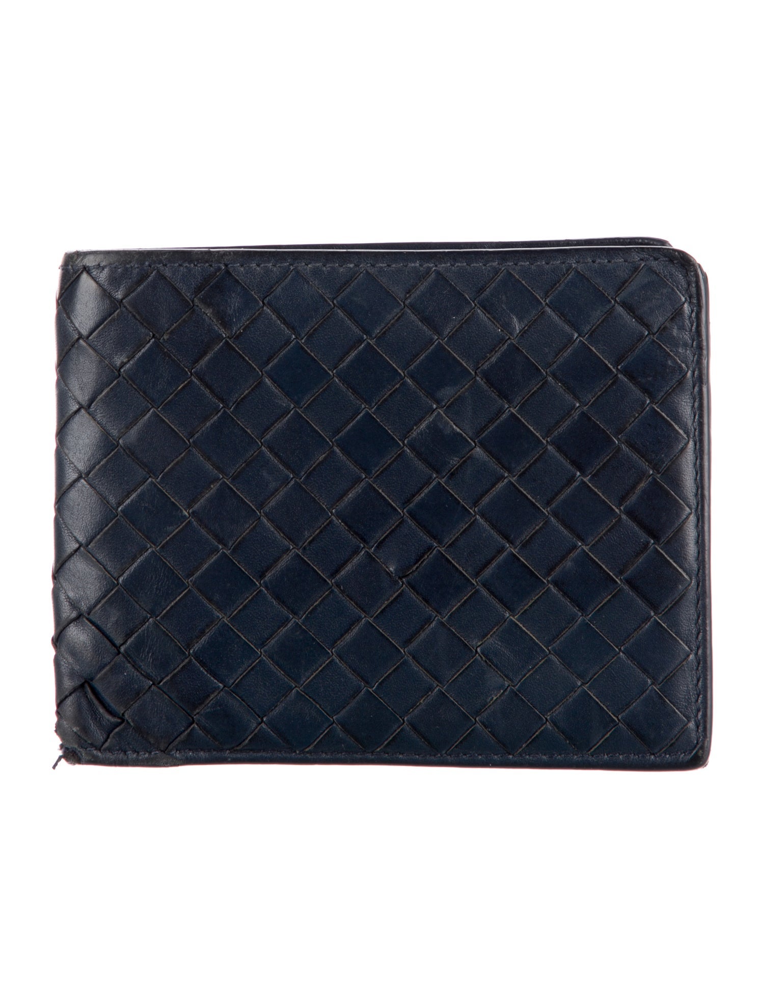 Bottega Veneta Intrecciato Weave Leather Wallet