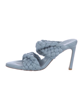 Bottega Veneta Intrecciato Weave Leather Slides