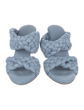 Bottega Veneta Intrecciato Weave Leather Slides