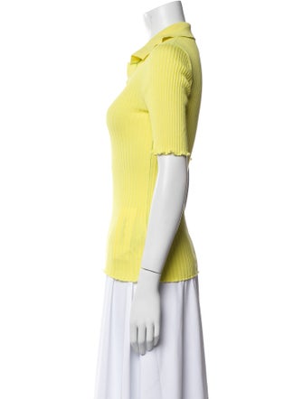 Bottega Veneta V-Neck Short Sleeve Polo