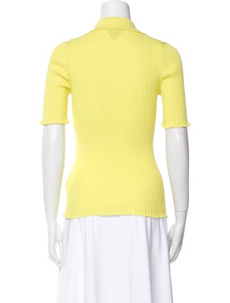 Bottega Veneta V-Neck Short Sleeve Polo