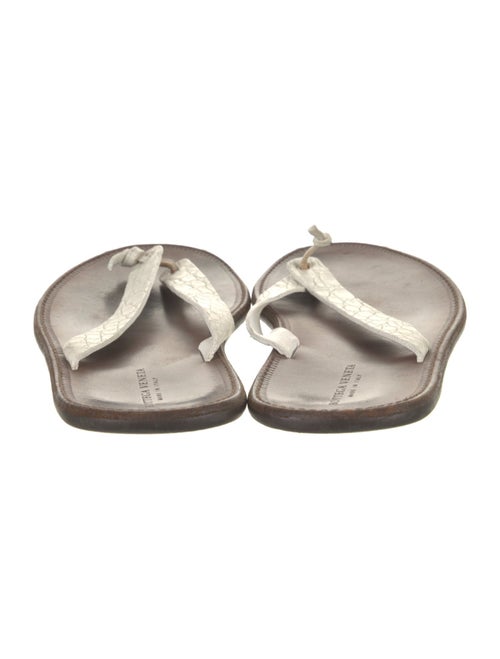 Bottega Veneta Leather Flip Flops