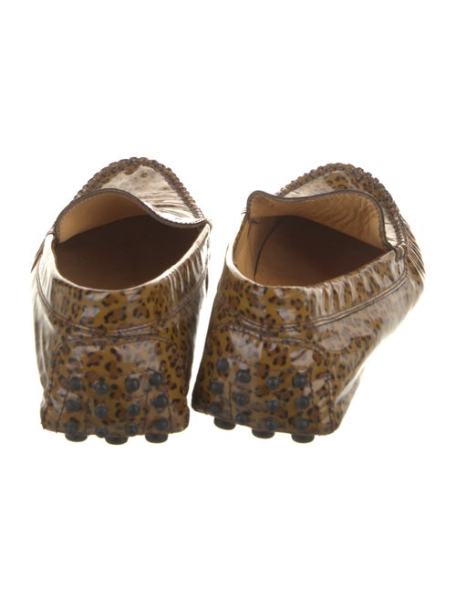Bottega Veneta Patent Leather Animal Print Loafers