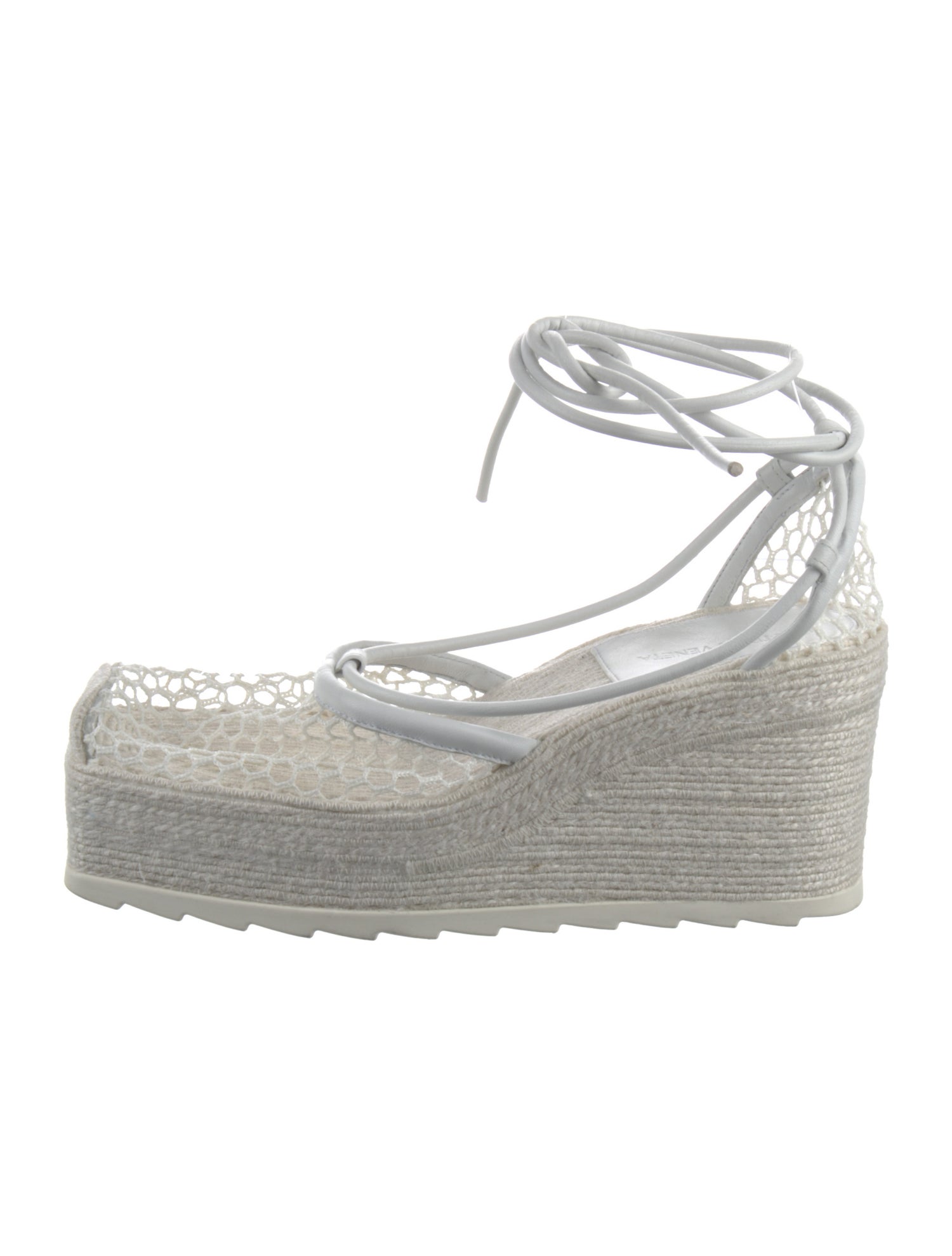 Bottega Veneta Jute Mesh Accents Espadrilles