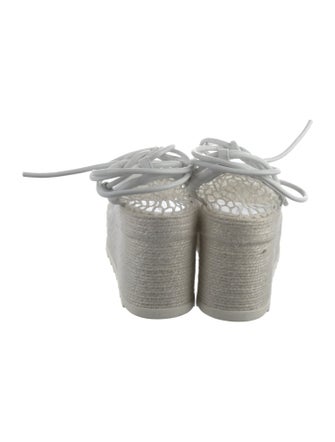 Bottega Veneta Jute Mesh Accents Espadrilles