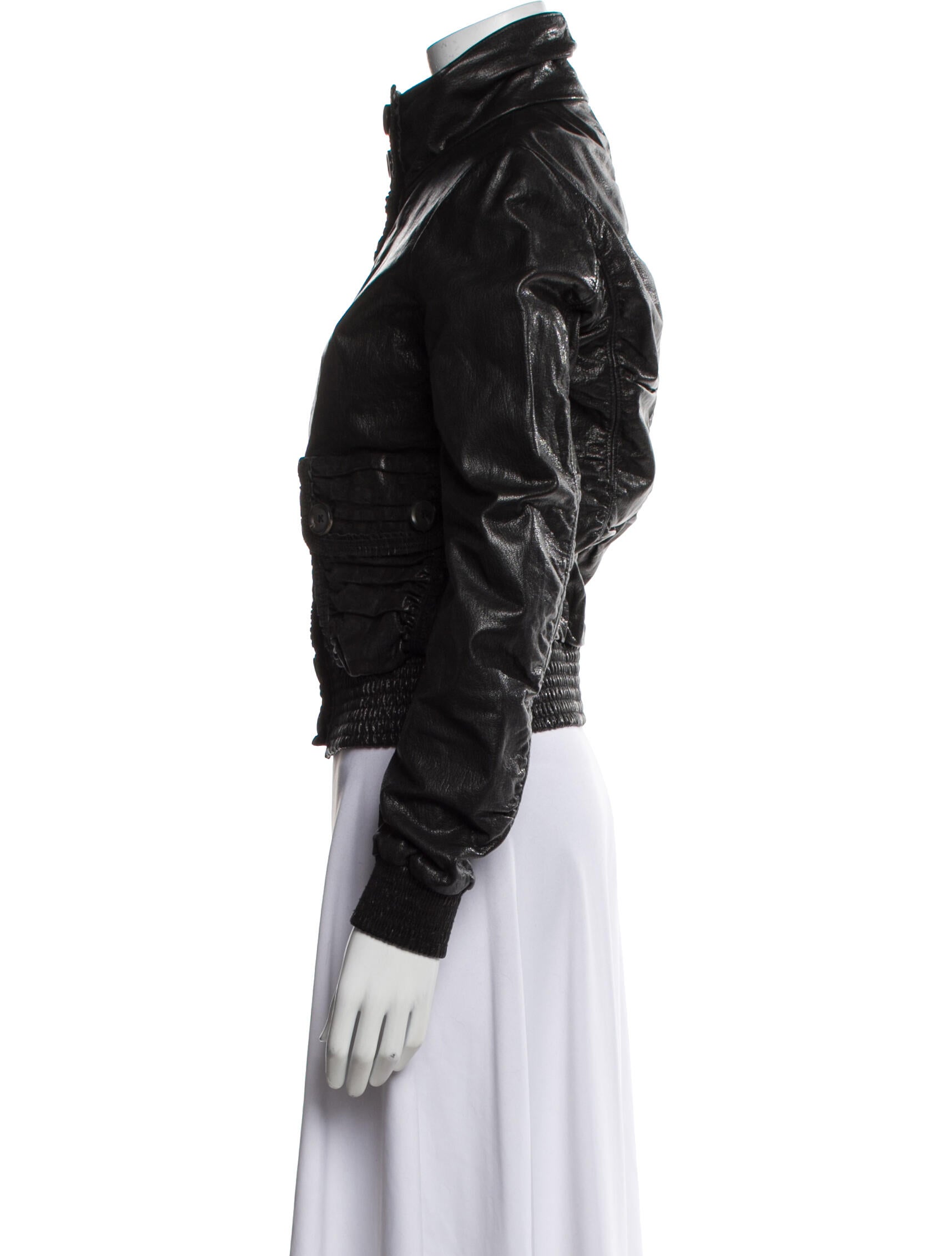 Bottega Veneta Leather Biker Jacket