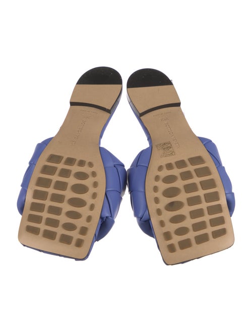 Bottega Veneta Intrecciato Weave Leather Slides