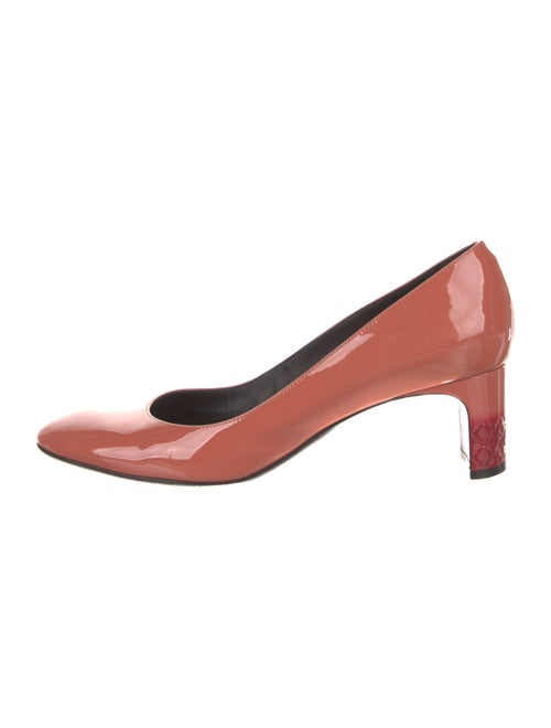 Bottega Veneta Intrecciato Weave Patent Leather Pumps
