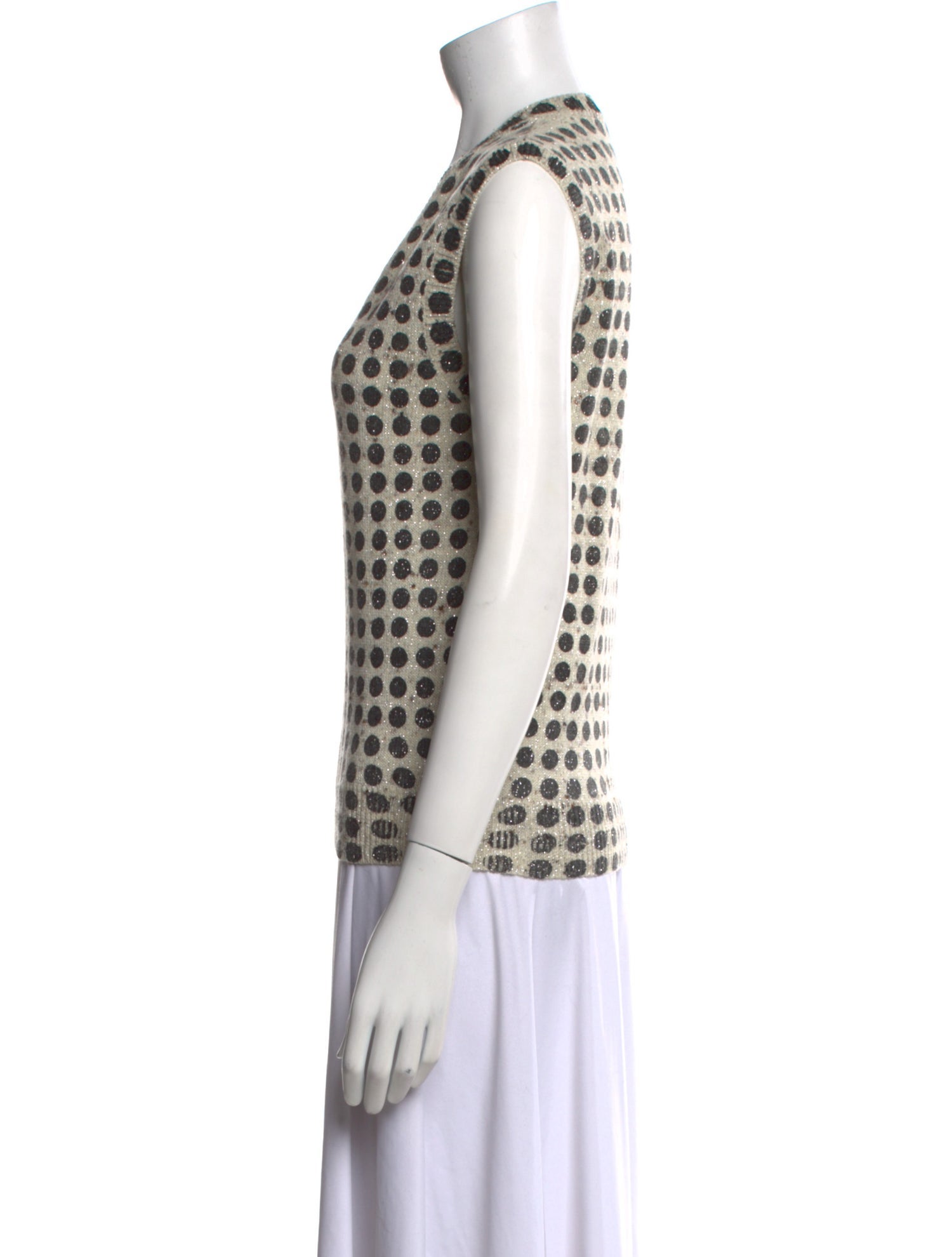 Bottega Veneta Wool Polka Dot Print Sweater