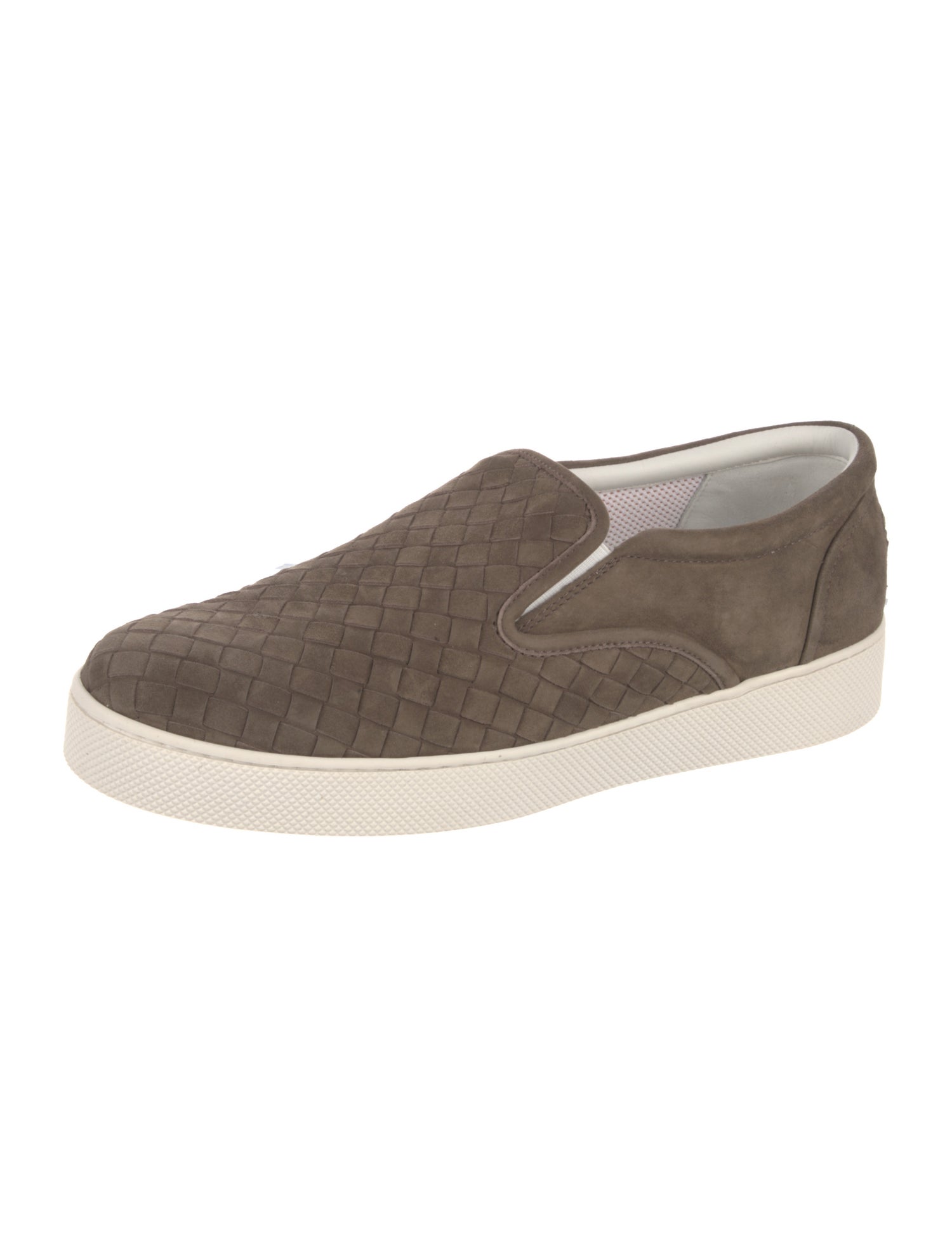 Bottega Veneta Intrecciato Weave Suede Sneakers