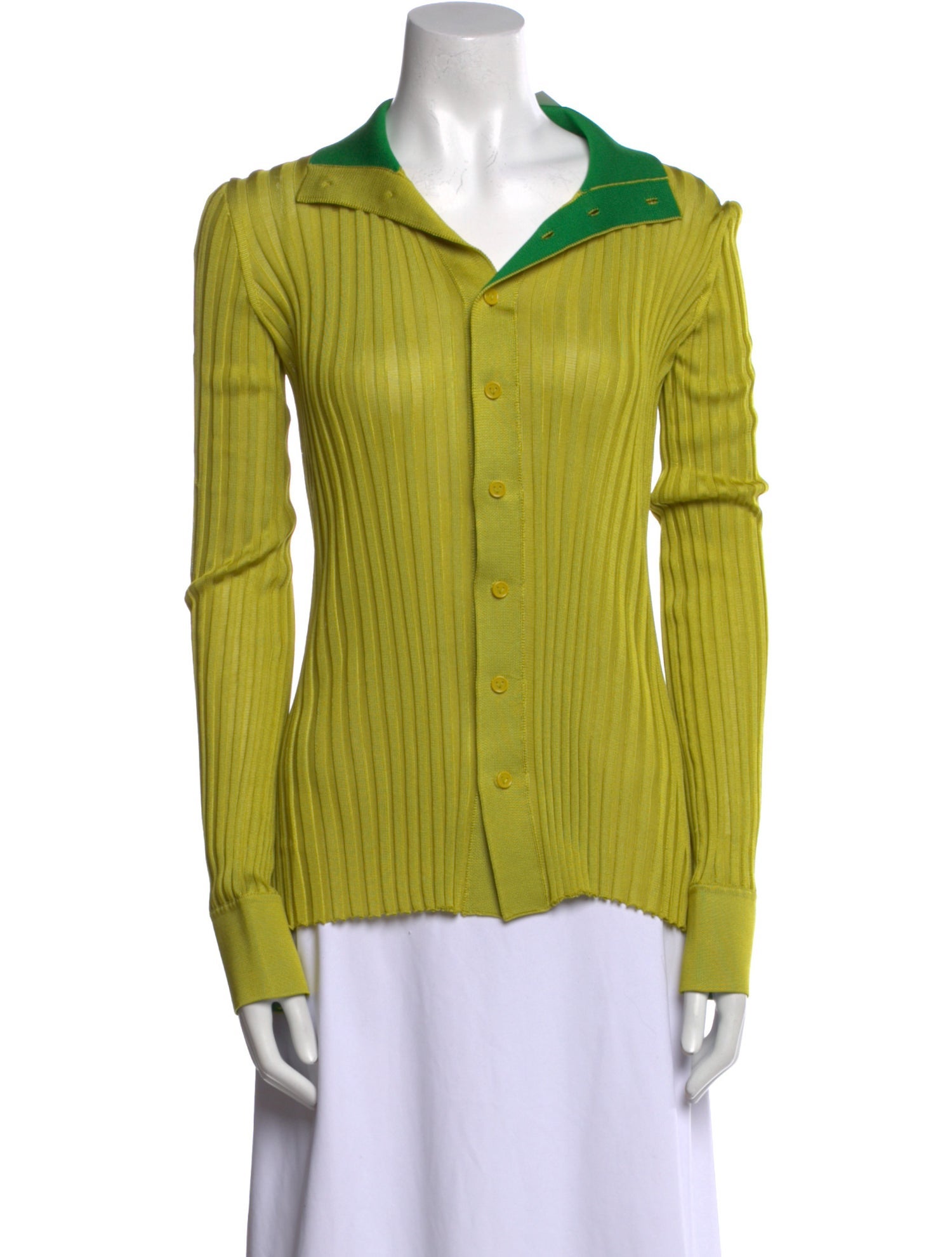 Bottega Veneta Long Sleeve Button-Up Top