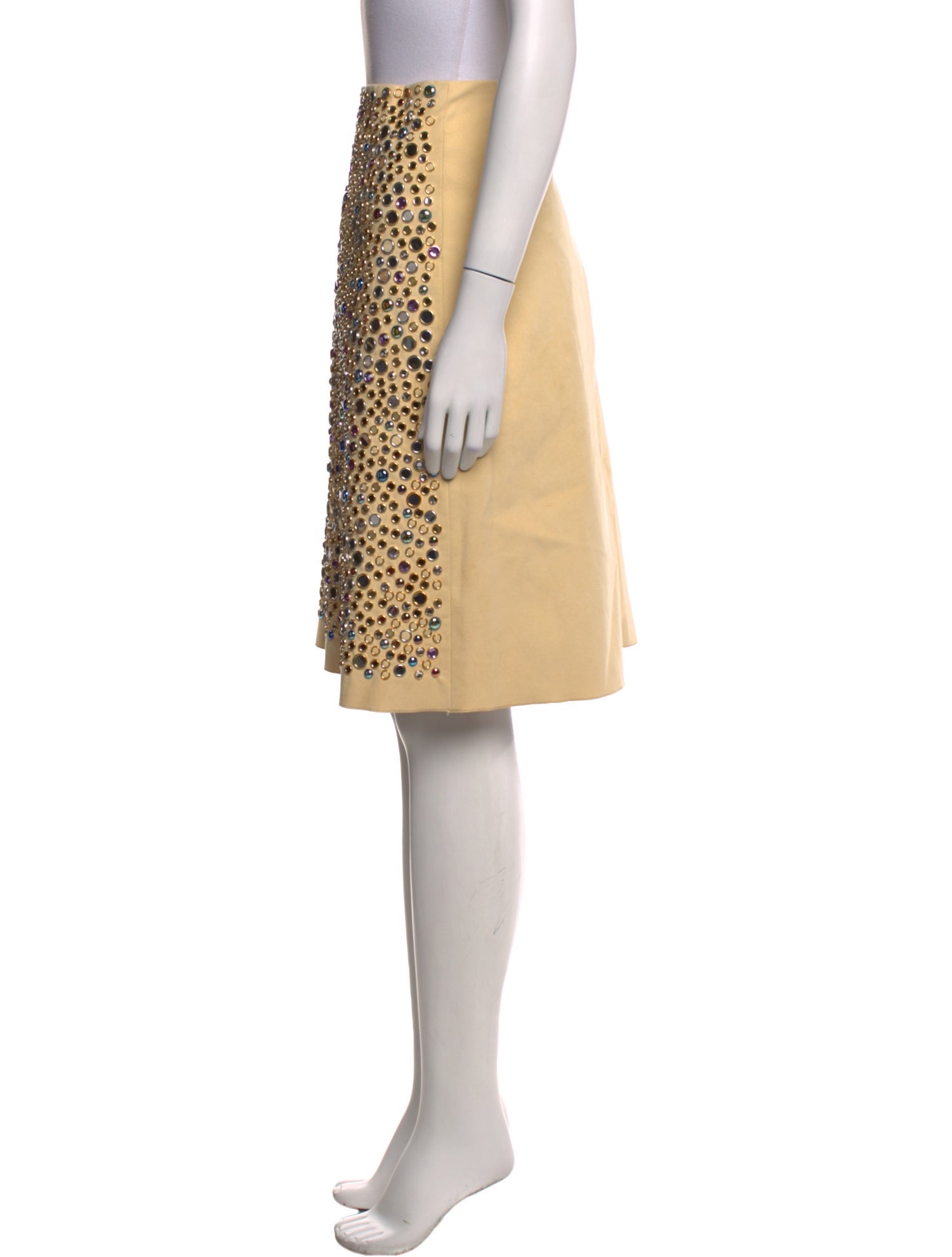 Bottega Veneta Polka Dot Print Knee-Length Skirt