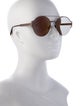 Bottega Veneta Round Tinted Sunglasses