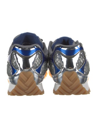 Bottega Veneta Mesh Colorblock Pattern Athletic Sneakers