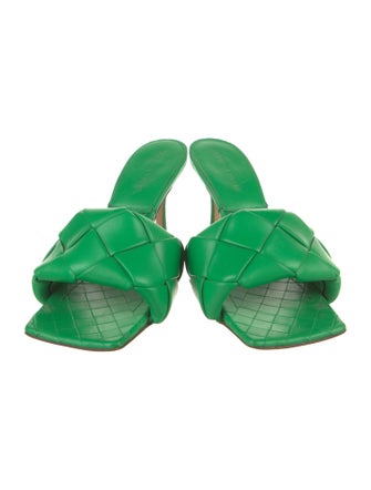 Bottega Veneta Intrecciato Weave Leather Slides