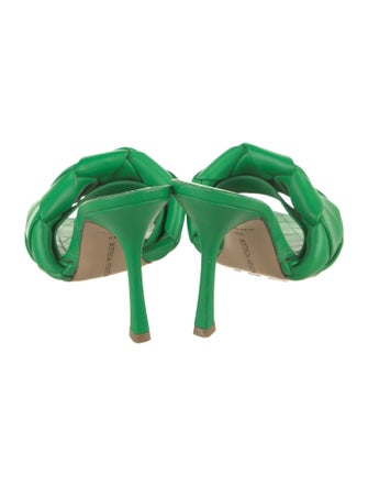 Bottega Veneta Intrecciato Weave Leather Slides