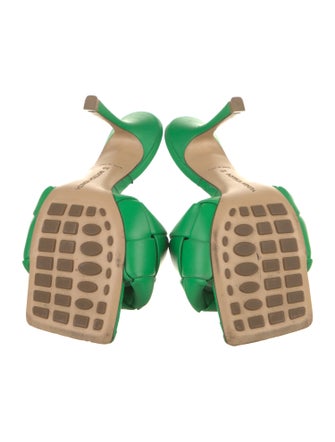 Bottega Veneta Intrecciato Weave Leather Slides