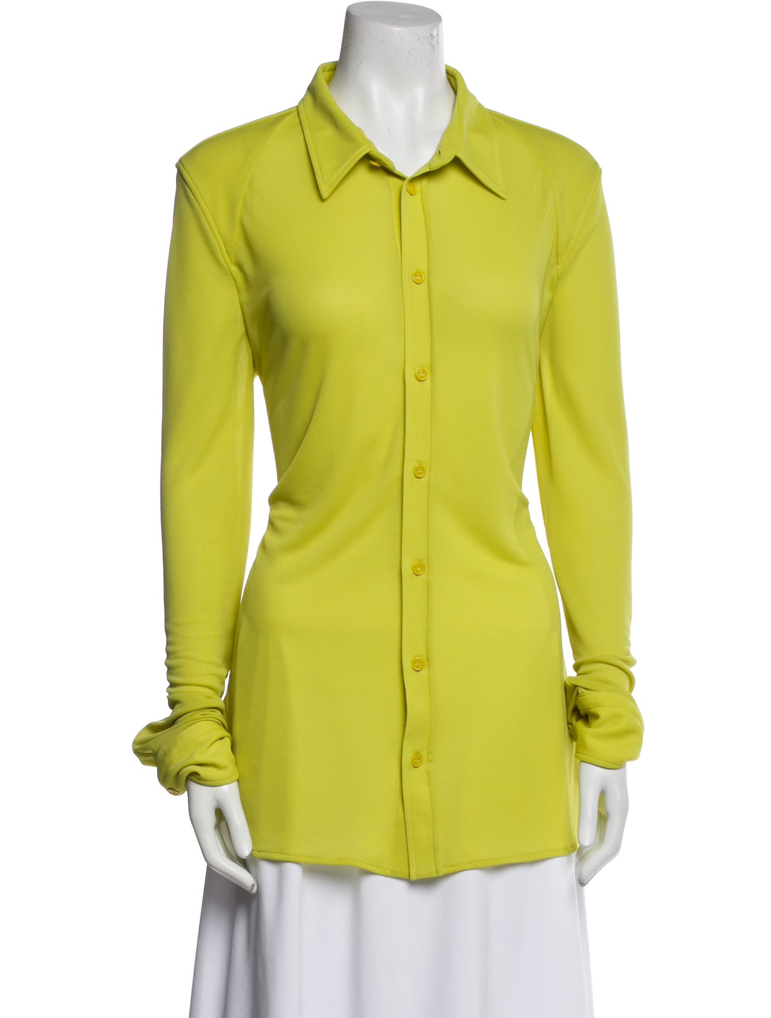 Bottega Veneta Long Sleeve Button-Up Top