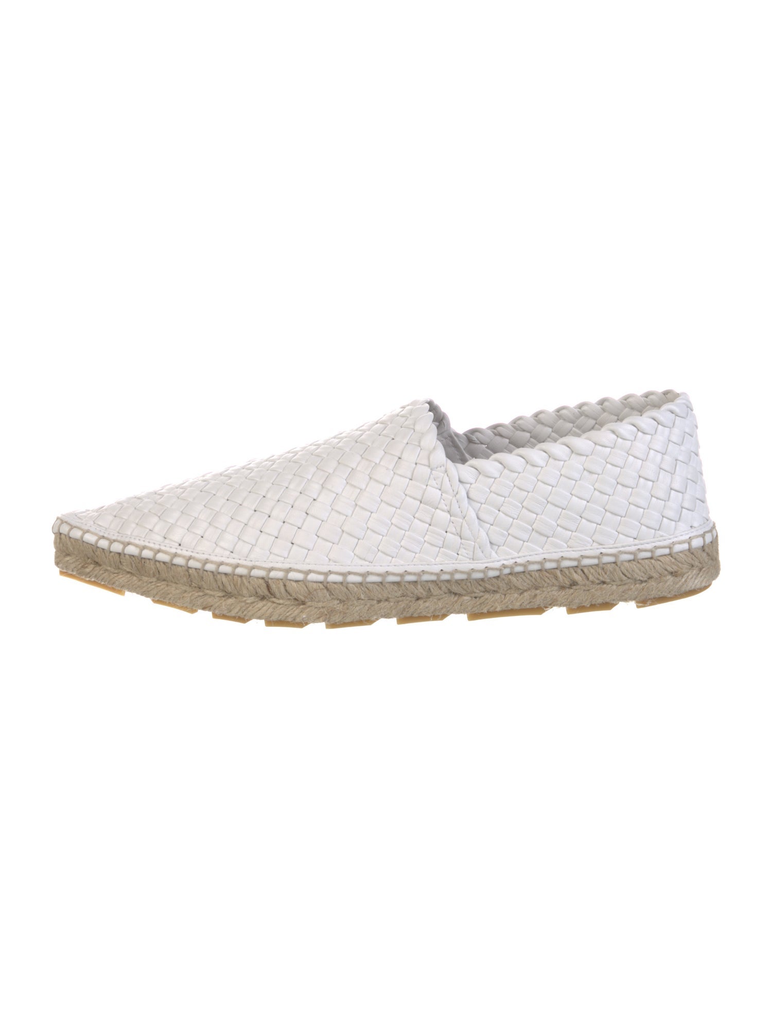 Bottega Veneta Intrecciato Weave Leather Espadrilles