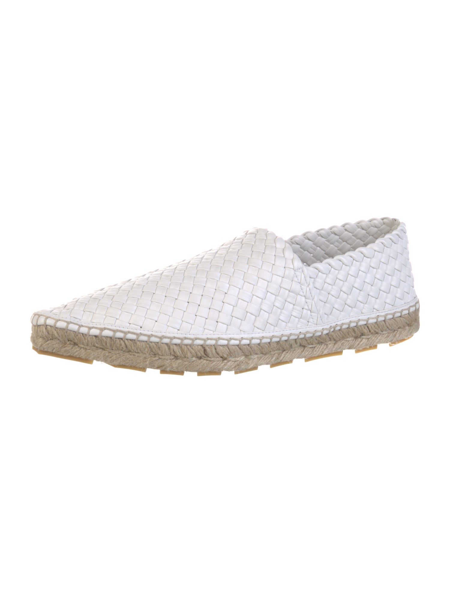 Bottega Veneta Intrecciato Weave Leather Espadrilles