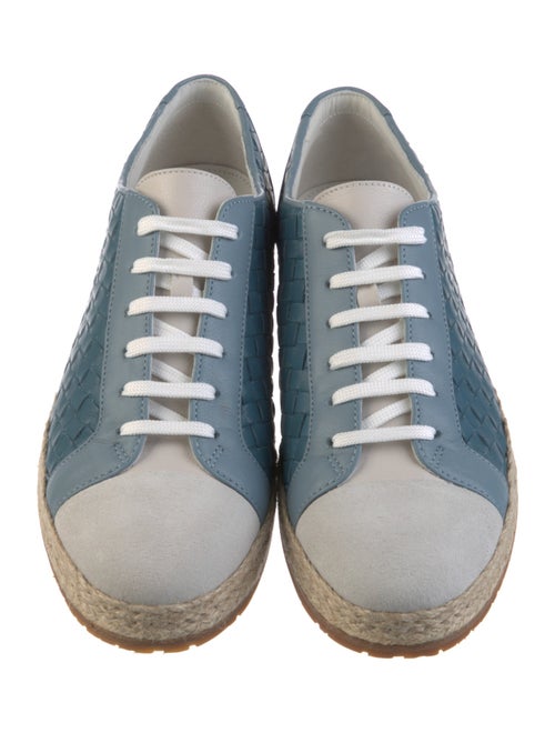 Bottega Veneta Intrecciato Weave Leather Espadrille Sneakers