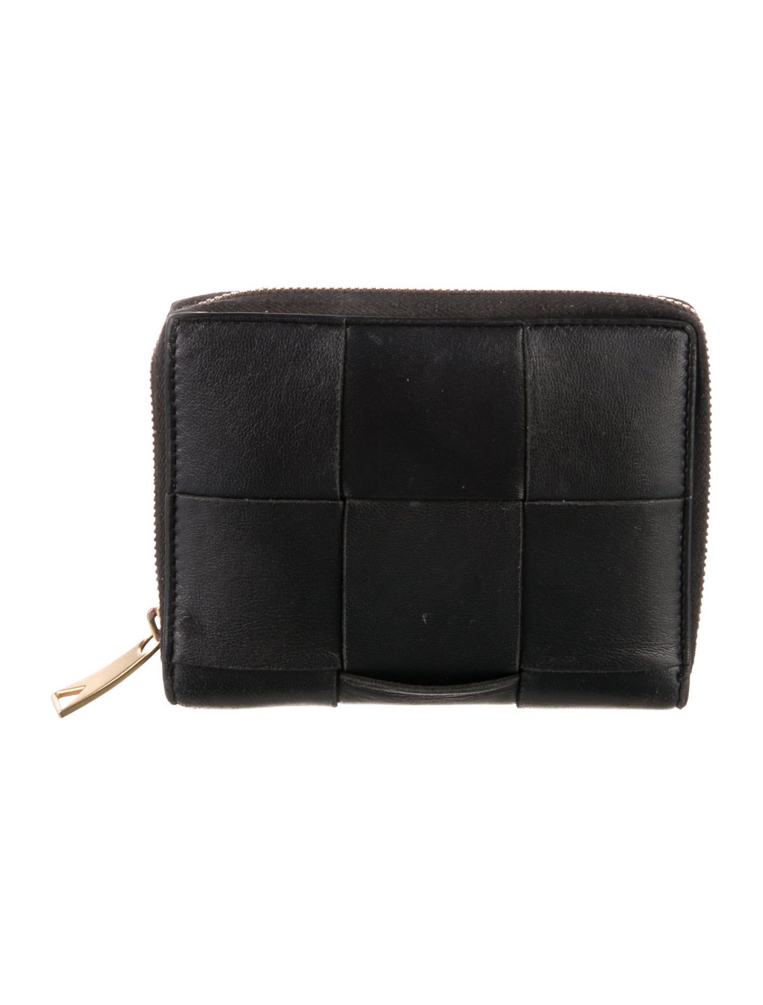 Bottega Veneta Cassette Compact Intrecciato Weave Compact Wallet