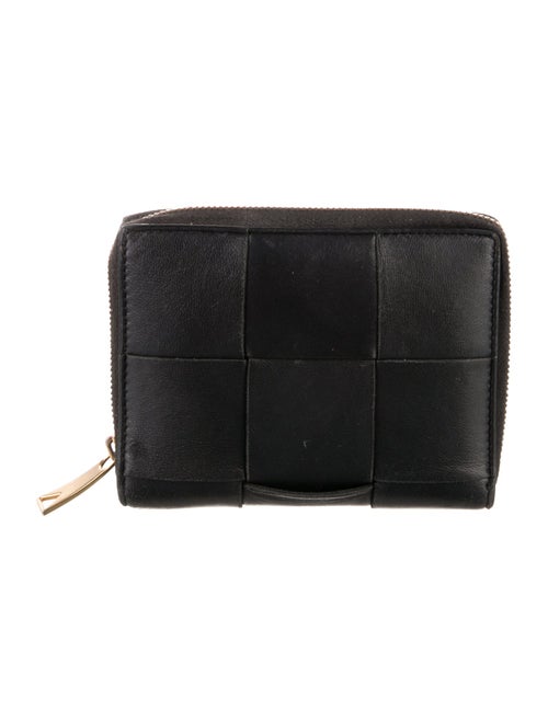 Bottega Veneta Cassette Compact Intrecciato Weave Compact Wallet