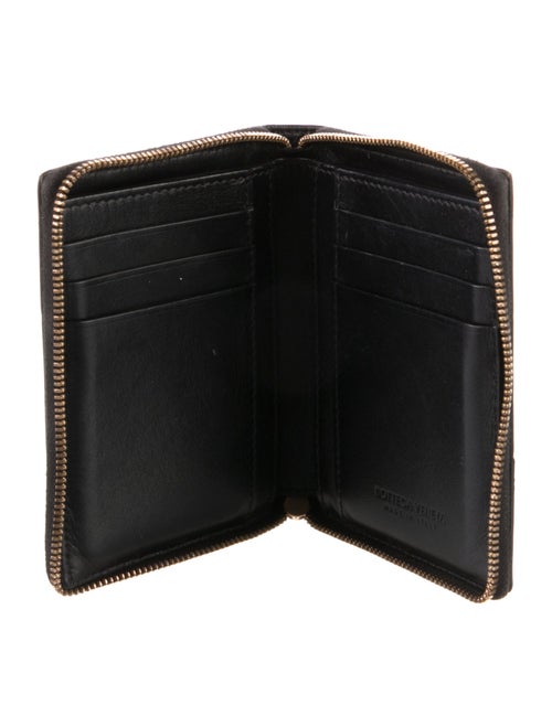 Bottega Veneta Cassette Compact Intrecciato Weave Compact Wallet