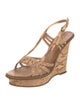 Bottega Veneta Snakeskin Slingback Sandals