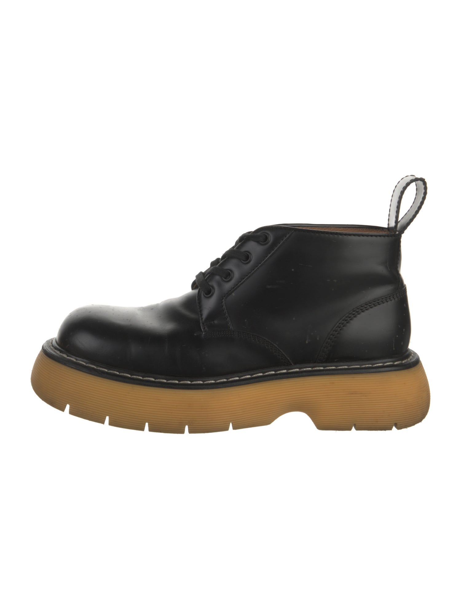 Bottega Veneta Leather Lace-Up Boots
