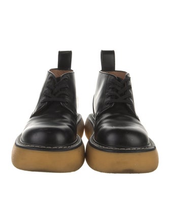 Bottega Veneta Leather Lace-Up Boots