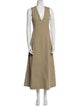 Bottega Veneta V-Neck Long Dress