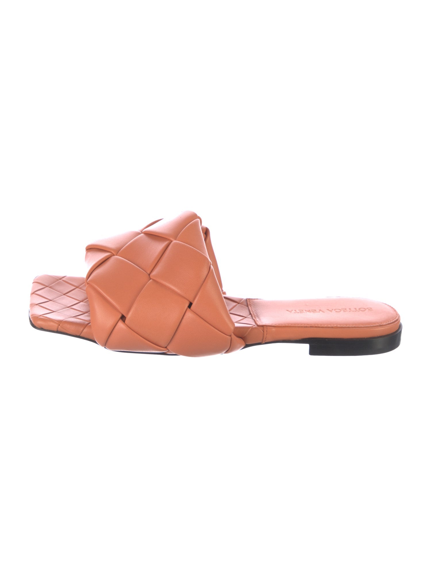 Bottega Veneta Intrecciato Weave Leather Slides