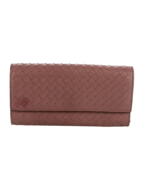 Bottega Veneta Intrecciato Weave Leather Continental Wallet