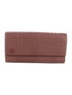 Bottega Veneta Intrecciato Weave Leather Continental Wallet