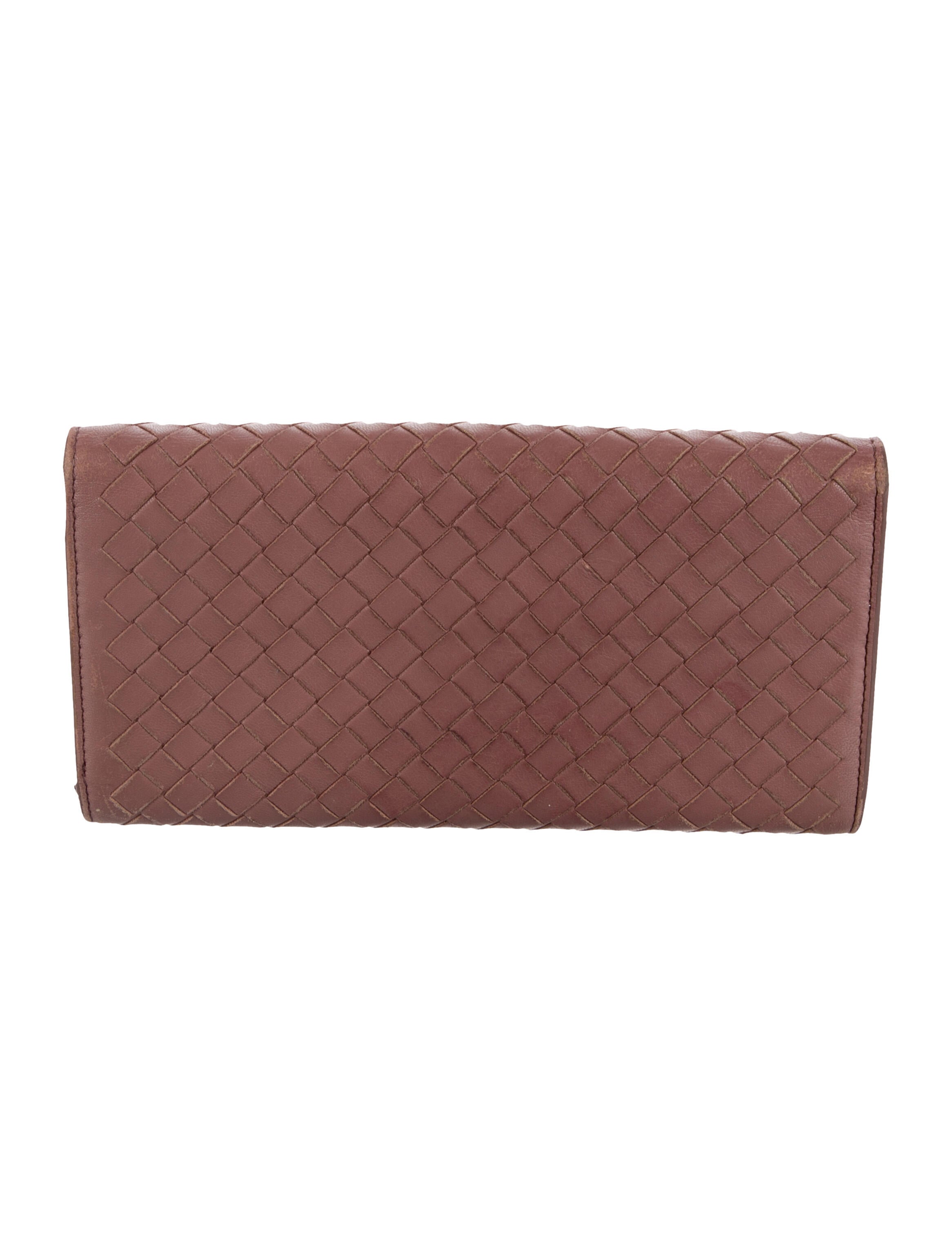 Bottega Veneta Intrecciato Weave Leather Continental Wallet
