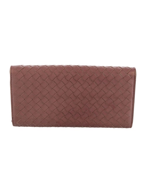 Bottega Veneta Intrecciato Weave Leather Continental Wallet